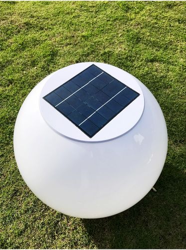 太阳能灯户外庭院灯柱头围墙灯圆球灯新农村家用大门防水路灯超亮